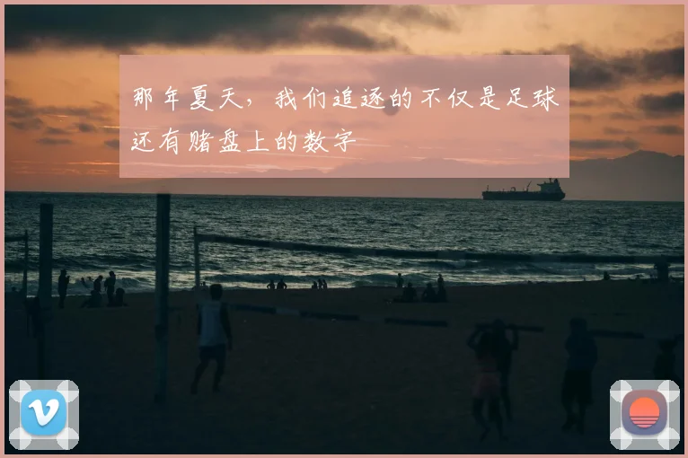 那年夏天，我们追逐的不仅是足球还有赌盘上的数字
