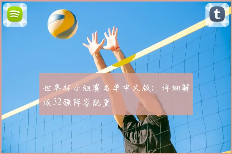 世界杯小组赛名单中文版：详细解读32强阵容配置