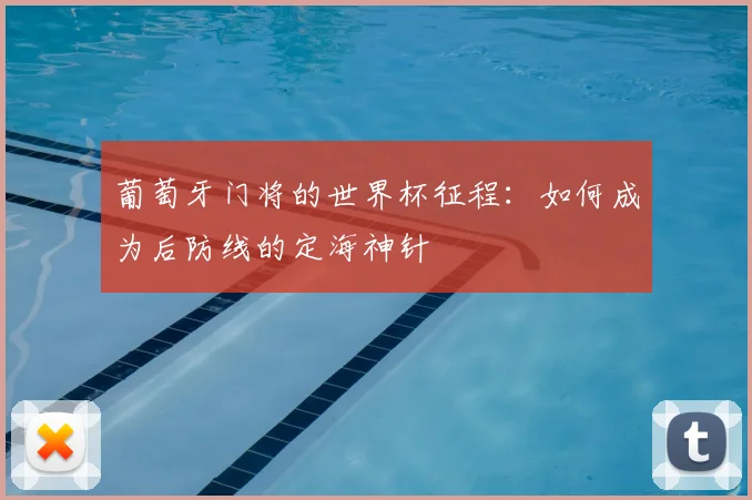葡萄牙门将的世界杯征程：如何成为后防线的定海神针
