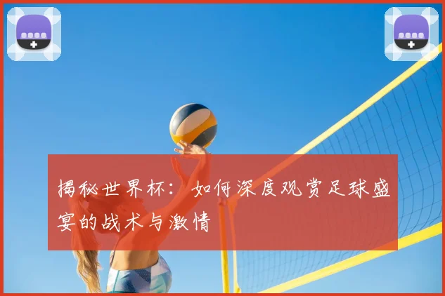 揭秘世界杯：如何深度观赏足球盛宴的战术与激情